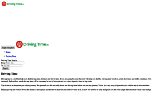 Drivingtime.in thumbnail
