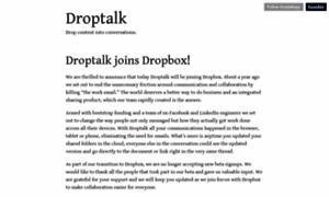 Droptalk.us thumbnail