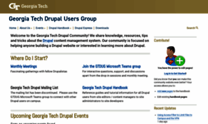 Drupal.gatech.edu thumbnail