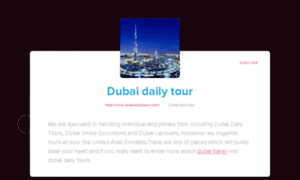 Dubaicitytourpackage.buzzsprout.com thumbnail