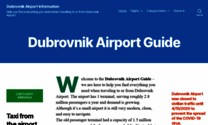 Dubrovnikairport.info thumbnail