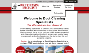 Ductcleaningspecialistspa.com thumbnail
