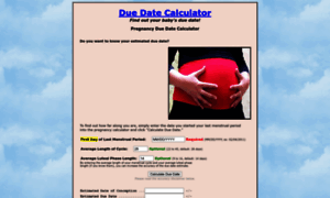Due-date-calculator.com thumbnail