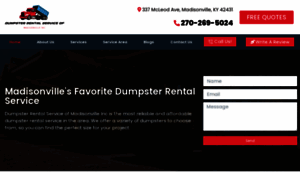 Dumpsterrentalservicemadisonville.com thumbnail