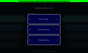 Dunaevents.com thumbnail