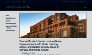 Duncanstudentcenter.nd.edu thumbnail