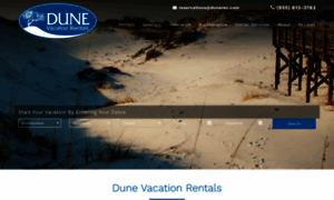 Dunevacationrentals.com thumbnail