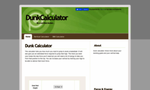 Dunkcalculator.com thumbnail