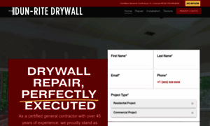 Dunritedrywallrepair.com thumbnail