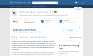 Duplicate-music-files-finder.software.informer.com thumbnail