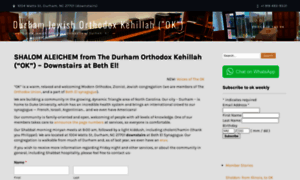 Durhamorthodoxkehillah.com thumbnail