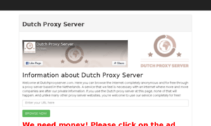 Dutchproxyserver.com thumbnail