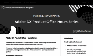 Dxofficehours2022.solutionpartners.adobeevents.com thumbnail