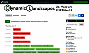 Dynamiclandscapes2015.sched.org thumbnail