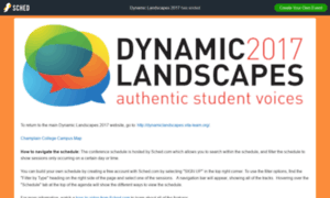 Dynamiclandscapes2017.sched.com thumbnail