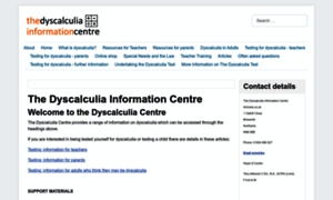 Dyscalculia.me.uk thumbnail