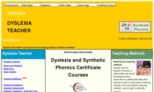 Dyslexia-teacher.com thumbnail