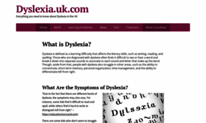 Dyslexia.uk.com thumbnail