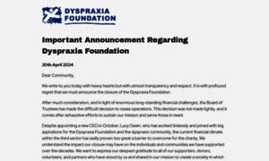 Dyspraxiafoundation.org.uk thumbnail