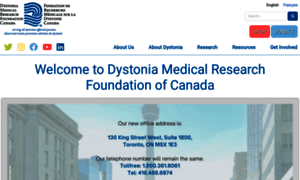 Dystoniacanada.org thumbnail