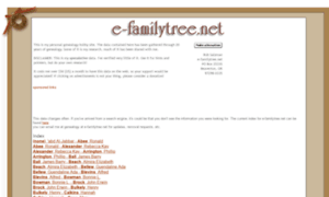E-familytree.net thumbnail