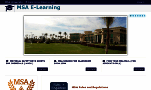 E-learning.msa.edu.eg thumbnail