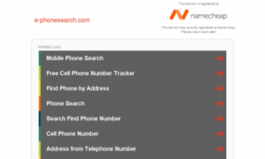 E-phonesearch.com thumbnail