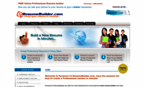 E-resumebuilder.com thumbnail