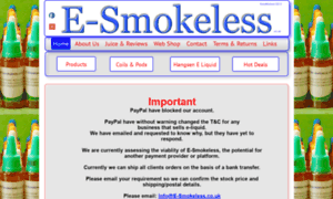 E-smokeless.co.uk thumbnail