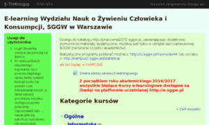 E-trofologia.sggw.pl thumbnail