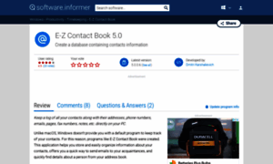 E-z-contact-book.software.informer.com thumbnail