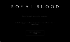 Earlyaccess.royalbloodband.com thumbnail