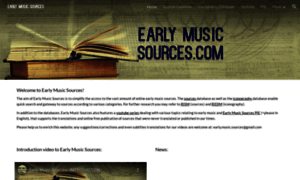 Earlymusicsources.com thumbnail