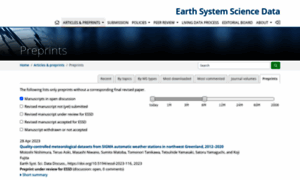 Earth-syst-sci-data-discuss.net thumbnail