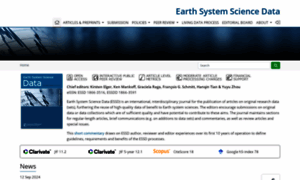 Earth-system-science-data.net thumbnail