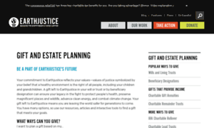 Earthjustice.planningyourlegacy.org thumbnail