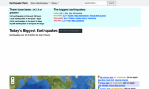 Earthquaketrack.com thumbnail