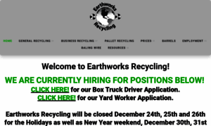 Earthworksrecycling.com thumbnail