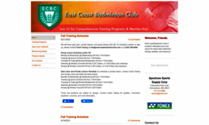 Eastcoastbadmintonclub.com thumbnail