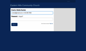 Easternhillscc.infellowship.com thumbnail