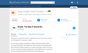 Easy-credit-card-checker.software.informer.com thumbnail