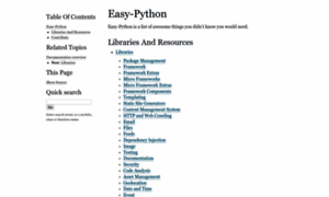 Easy-python.readthedocs.org thumbnail