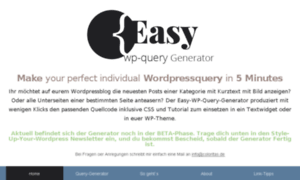 Easy-wp-query-generator.com thumbnail