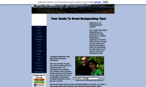 Easybackpackingtips.com thumbnail