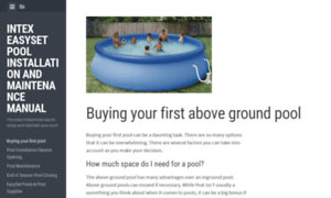 Easysetpoolcare.com thumbnail