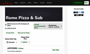 Eatromepizzaandsub.com thumbnail