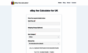 Ebayfeecalculatoruk.com thumbnail