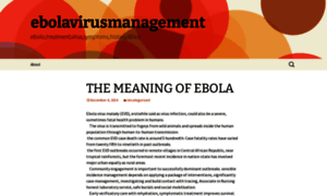 Ebolavirusmanagement.wordpress.com thumbnail