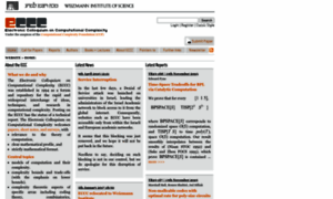 Eccc.weizmann.ac.il thumbnail