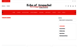 Echoofarunachal.in thumbnail